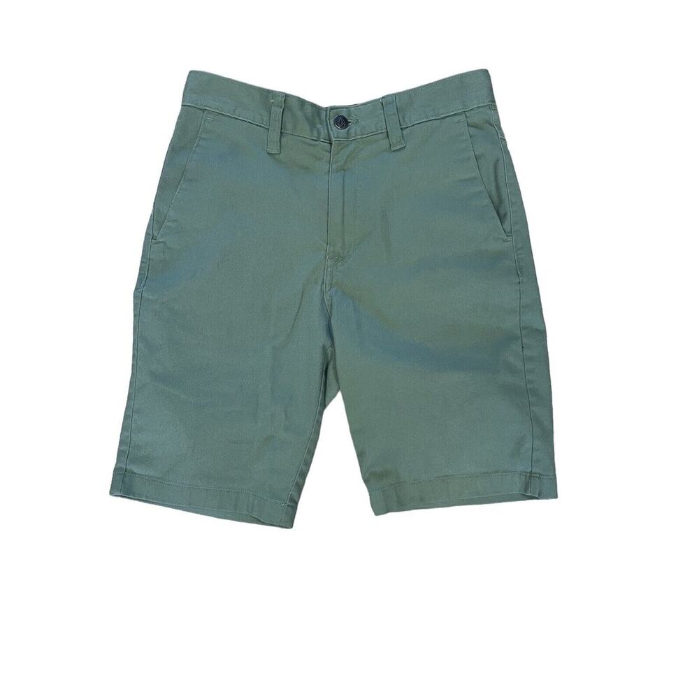 Volcom Green Chino Shorts Women’s Size 28 Skater Vibe Outdoors Summer Wear
